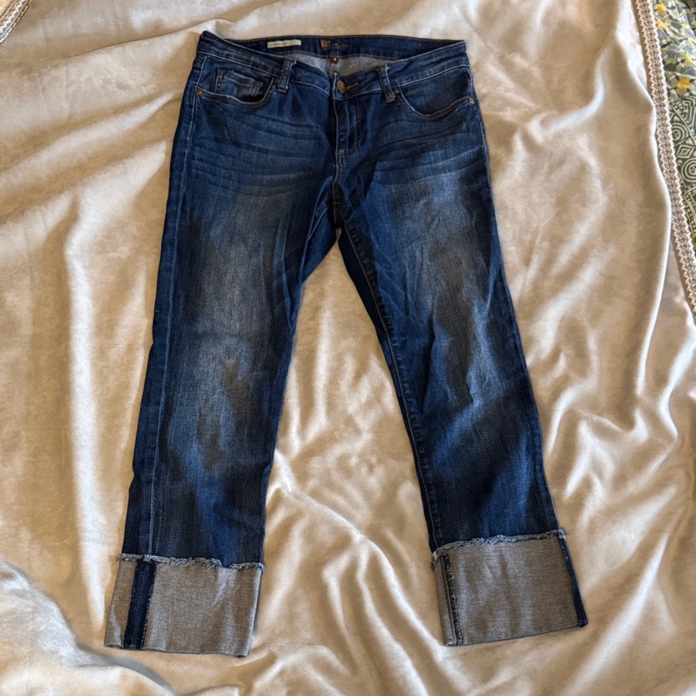 Kut from the Kloth Dark Blue Cropped Jeans